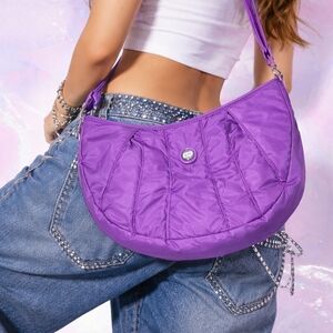 Kipling Kanga LG Shoulder Bag Gorilla Girlz Violet Y2K Hard Monkey Keychain